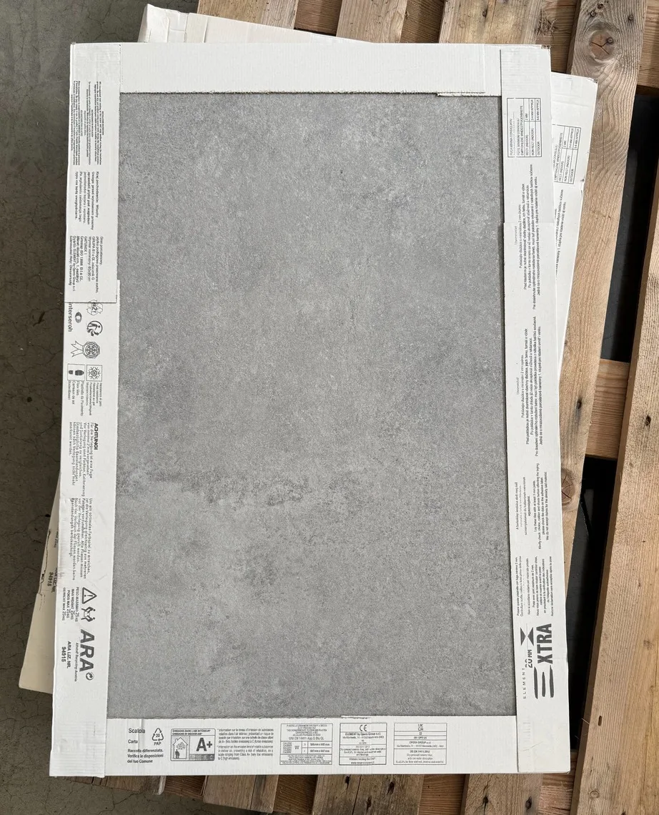60x90 Atena Grigio Chiaro spessore 2 CM.