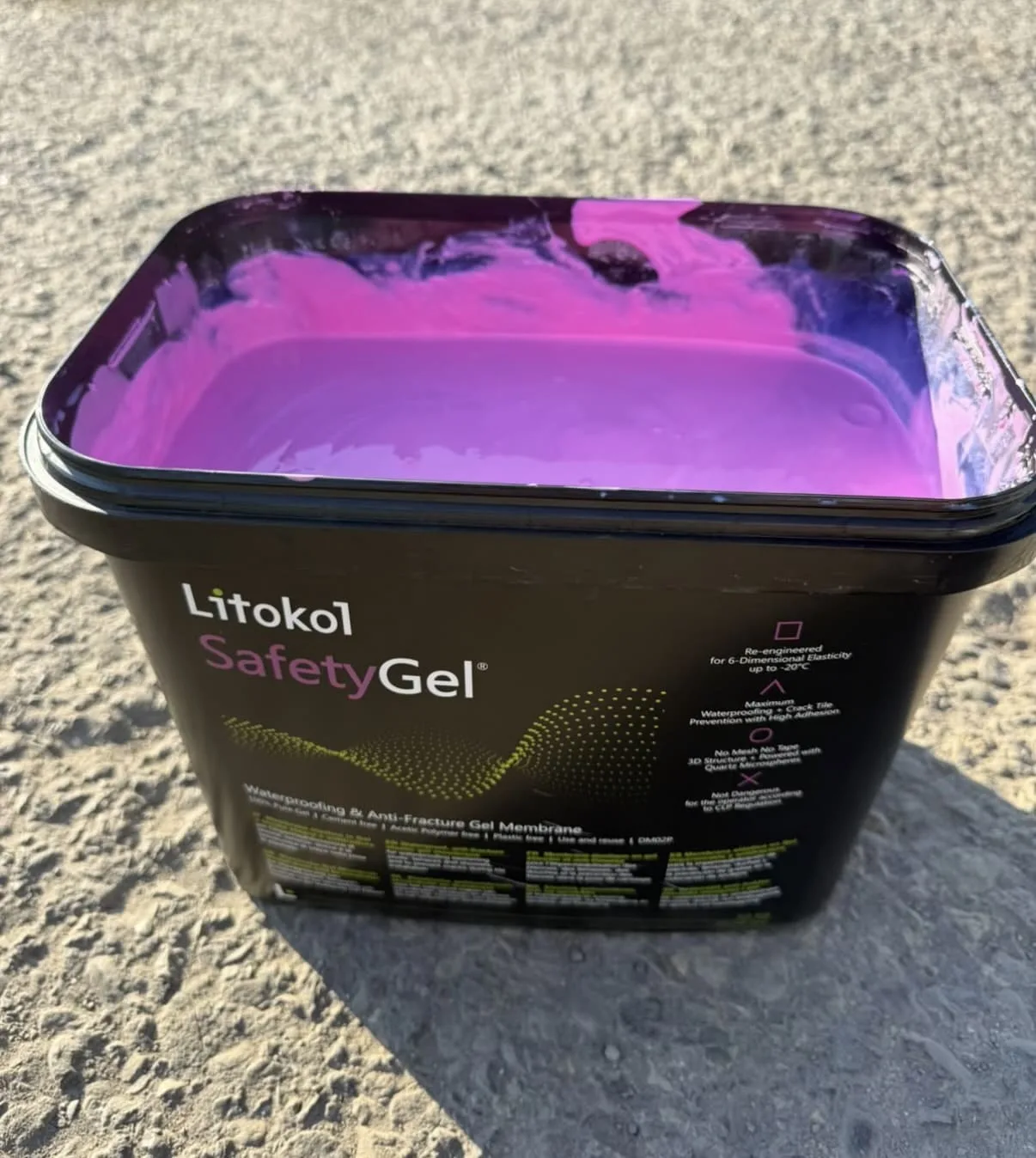20kg Litokol SafetyGel - Membrana Elastica ad Alta Impermeabilizzazione